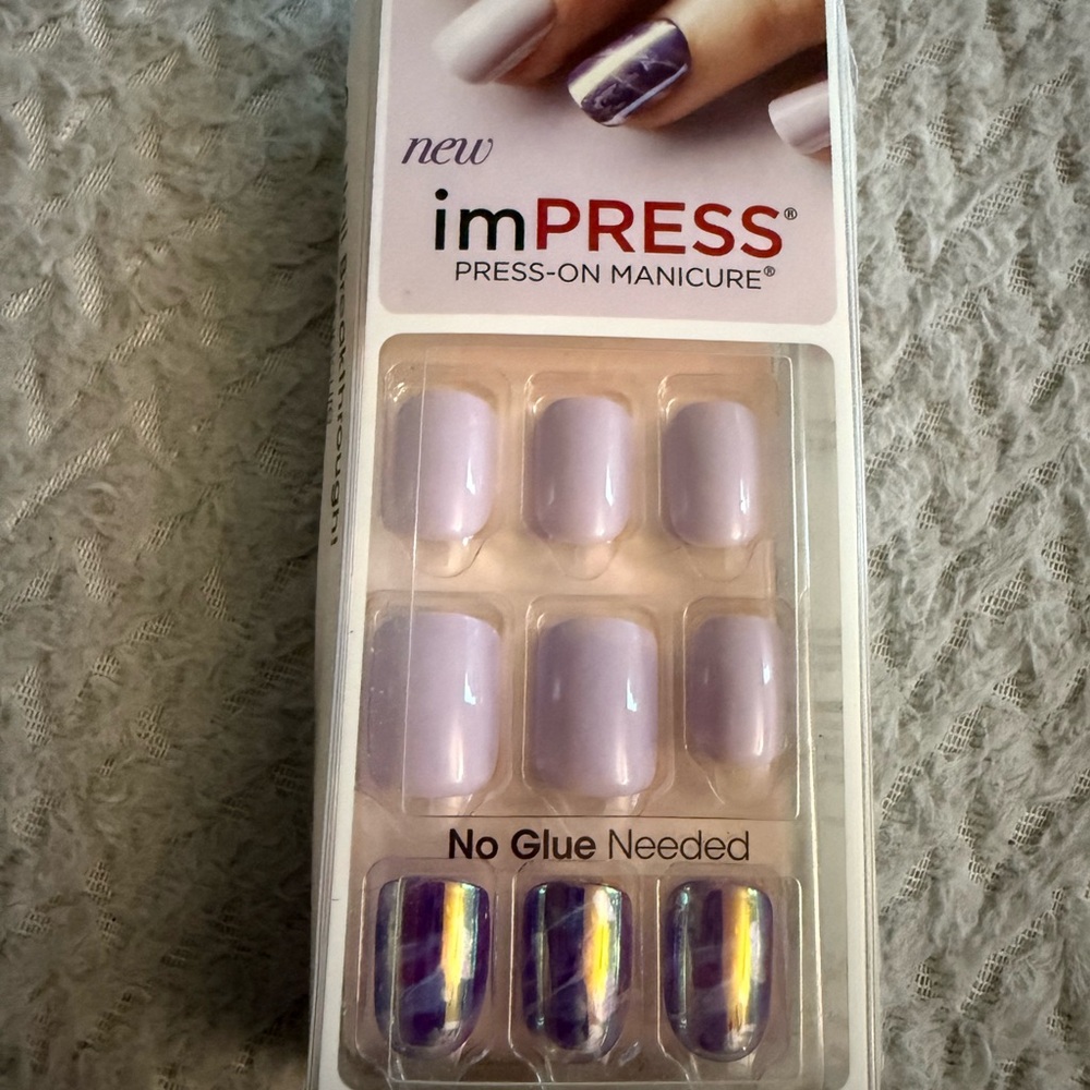 imPRESS Press-On Nails Lavender Marble